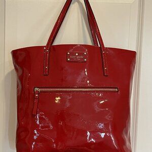 Kate Spade Red Patent Leather Tote